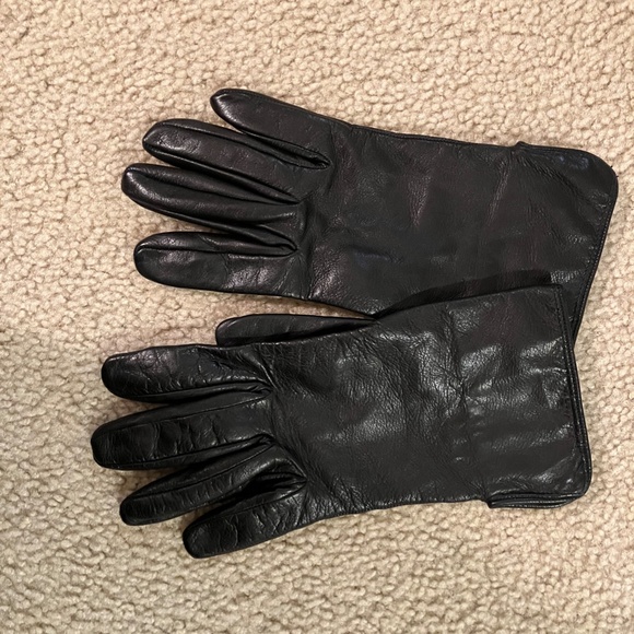 LEATHER GLOVES BURBERRY SIZE 6 1/2 - FREE SHIPPING - Picture 5 of 6